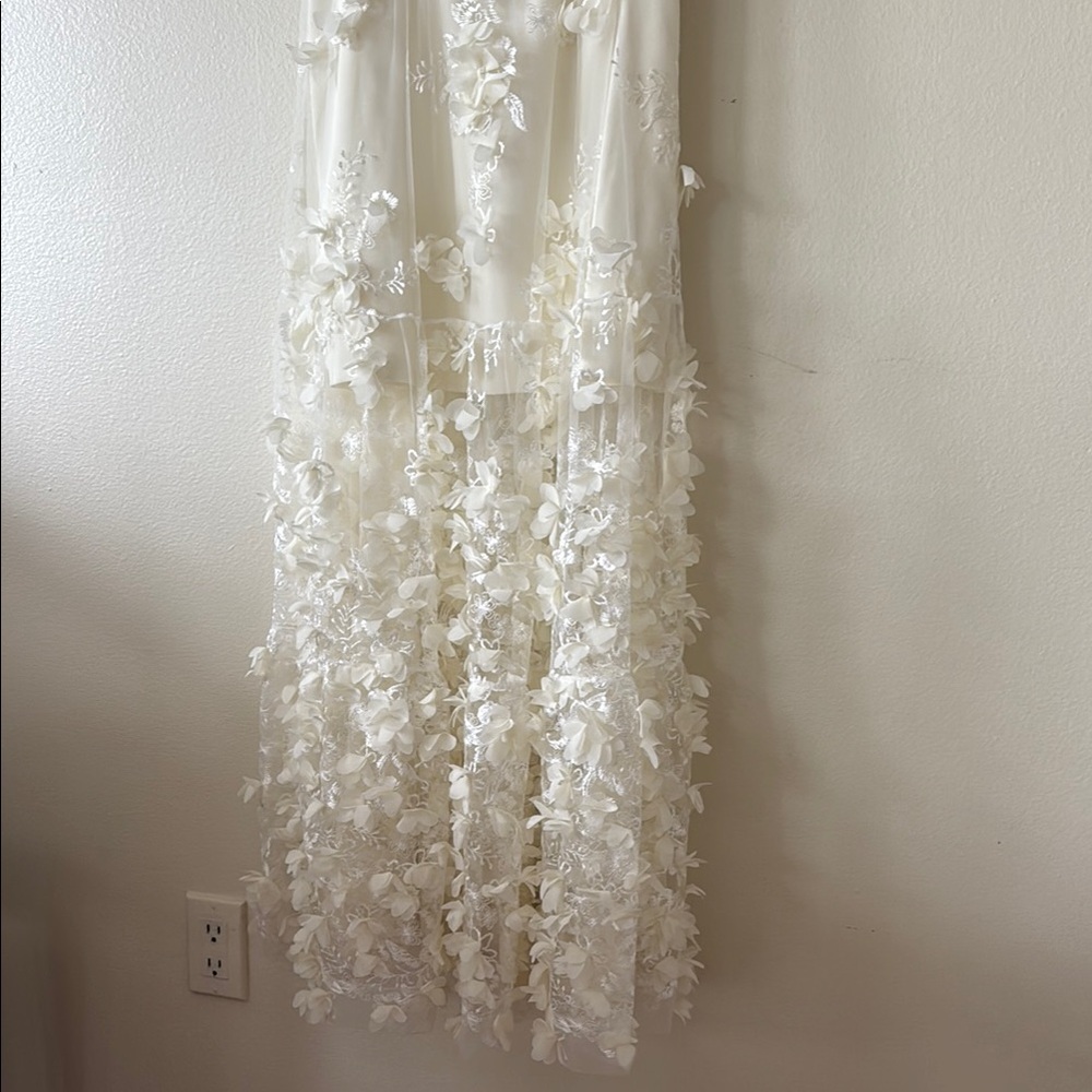 Helsi Audrey Square-Neck Floral Appliqué Sheer Midi Dress - Picture 8 of 12